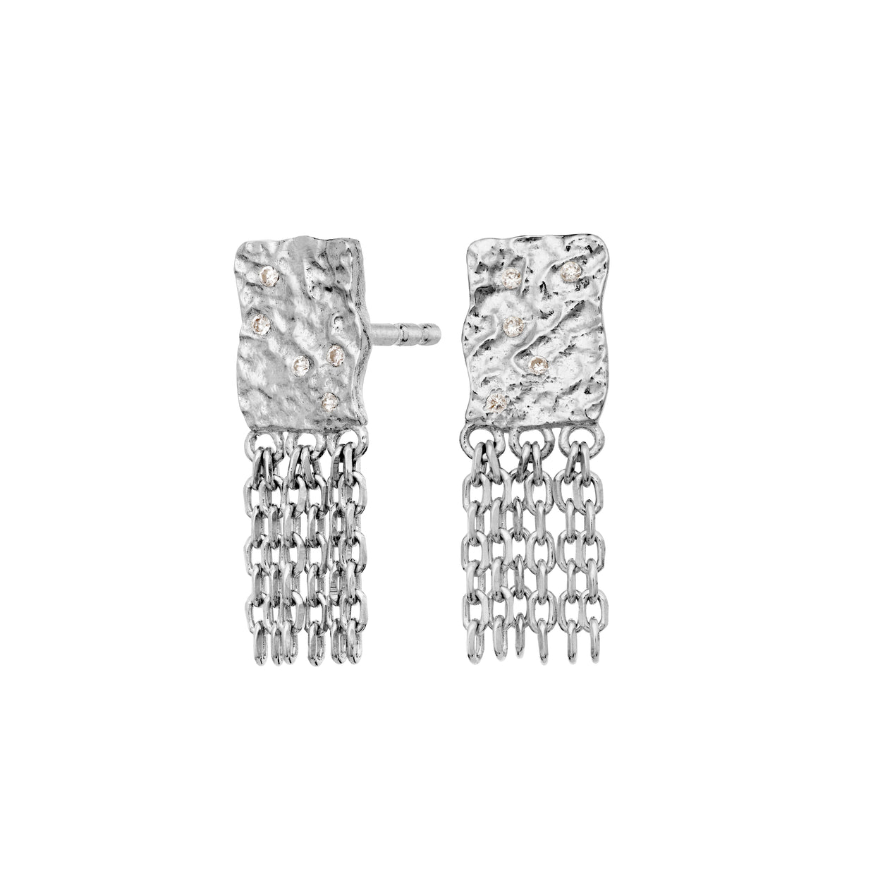 Pietra øreringe fra Maanesten - Sølv