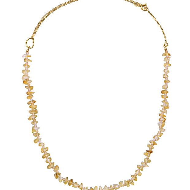 Halskæde Riesme Citrine fra Maanesten