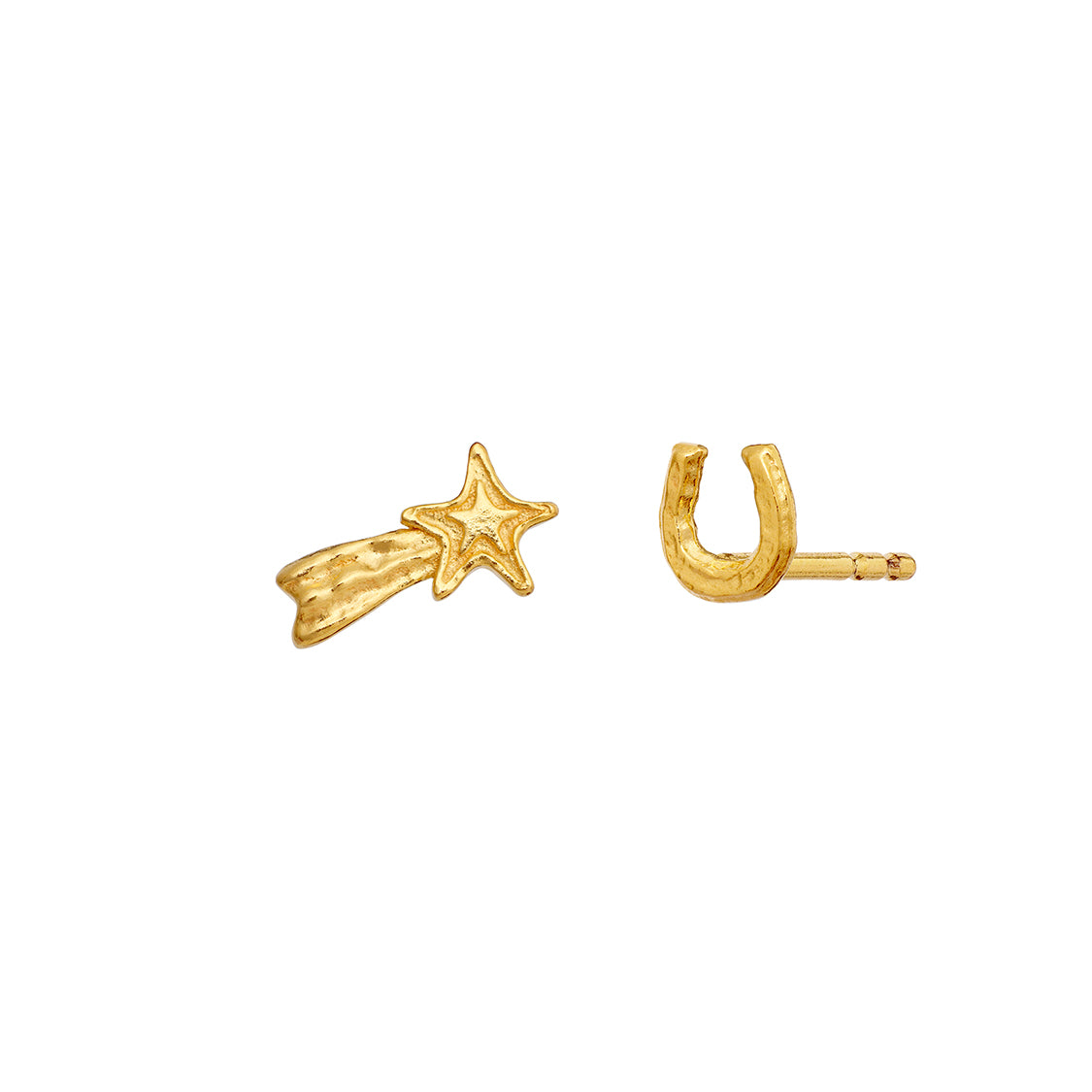 Tira øreringe fra Maanesten - Forgyldt
