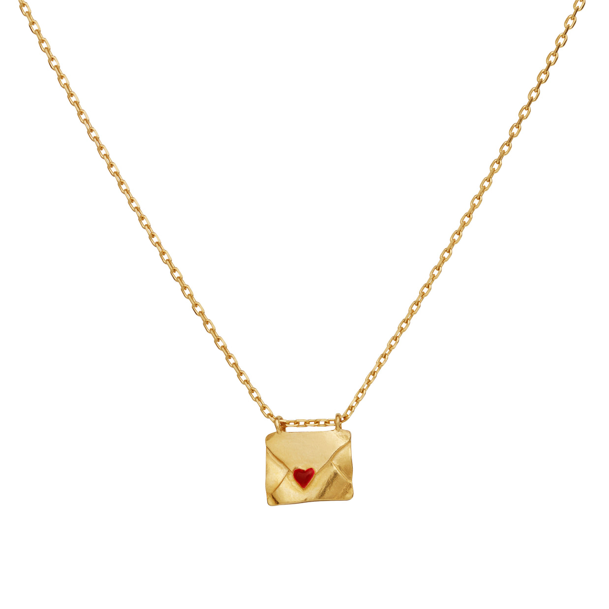Halskæde With love fra Maanesten. forgyldt amulet.