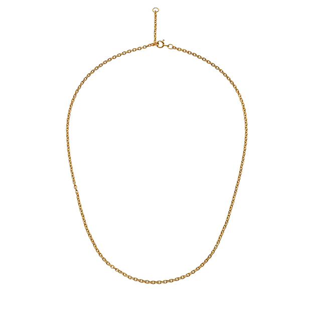 Charlie halskæde fra Maanesten. Forgyldt sølv. Justerbar.