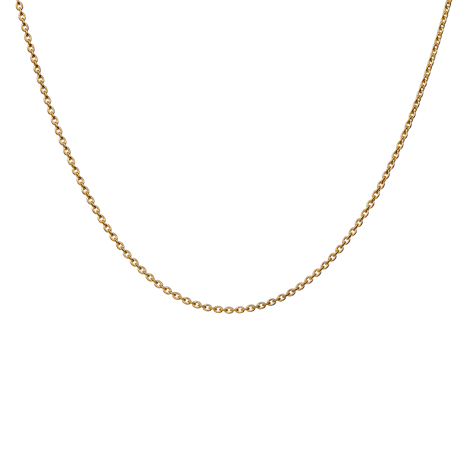 Charlie halskæde fra Maanesten. Forgyldt sølv.