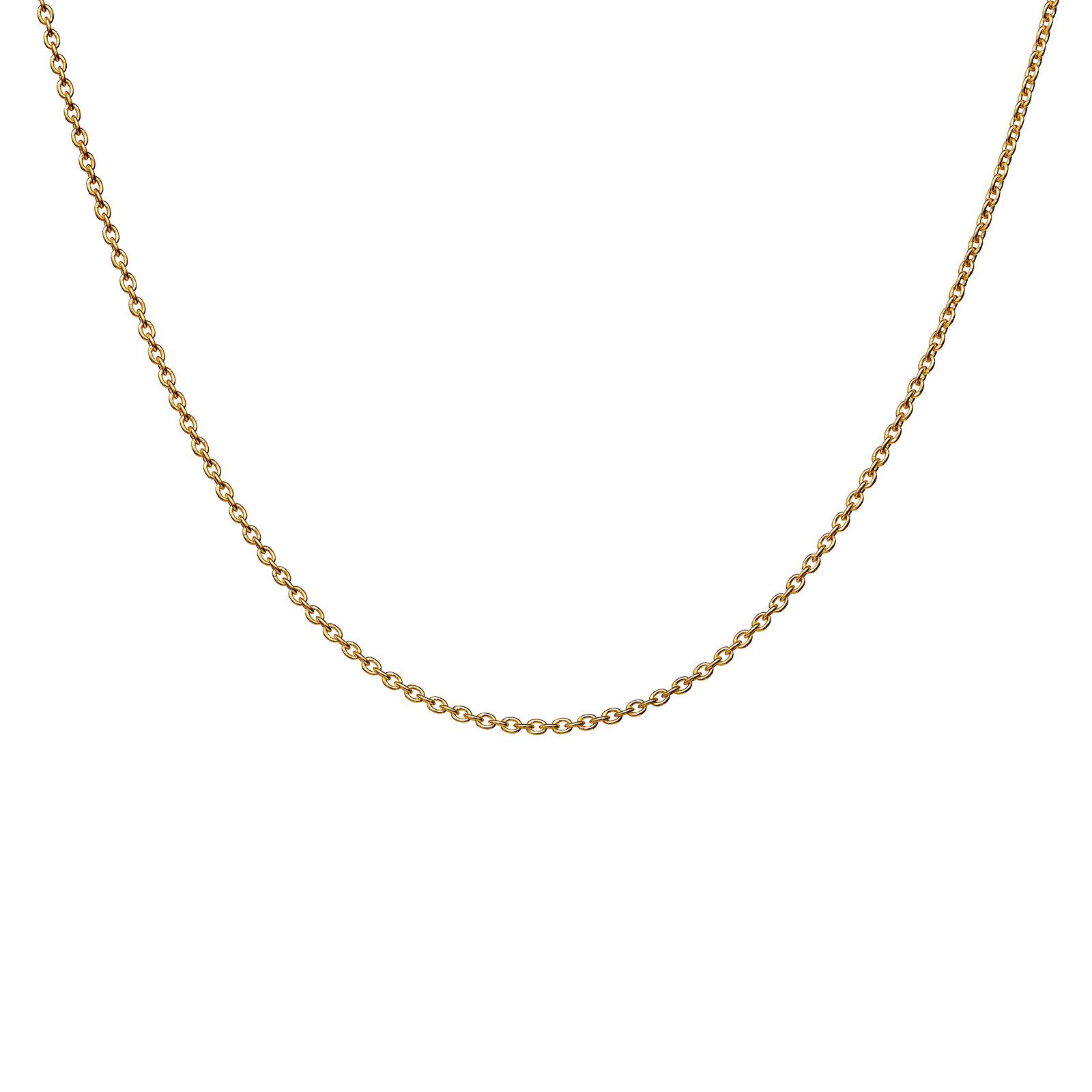 Charlie halskæde fra Maanesten. Forgyldt sølv.