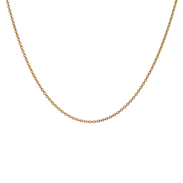 Charlie halskæde fra Maanesten. Forgyldt sølv.