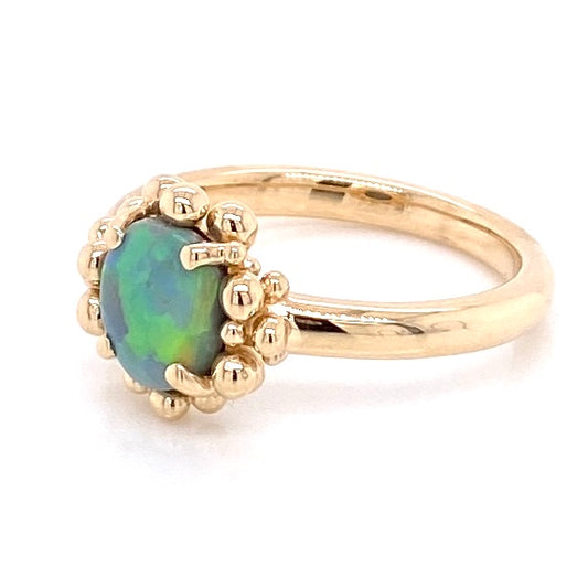 Ring - Solid opal Gr 112