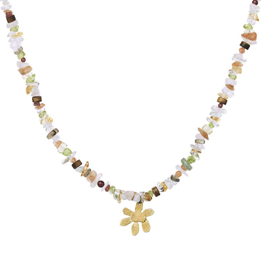 Katinka halskæde fra Maanesten. Forgyldt sølv.