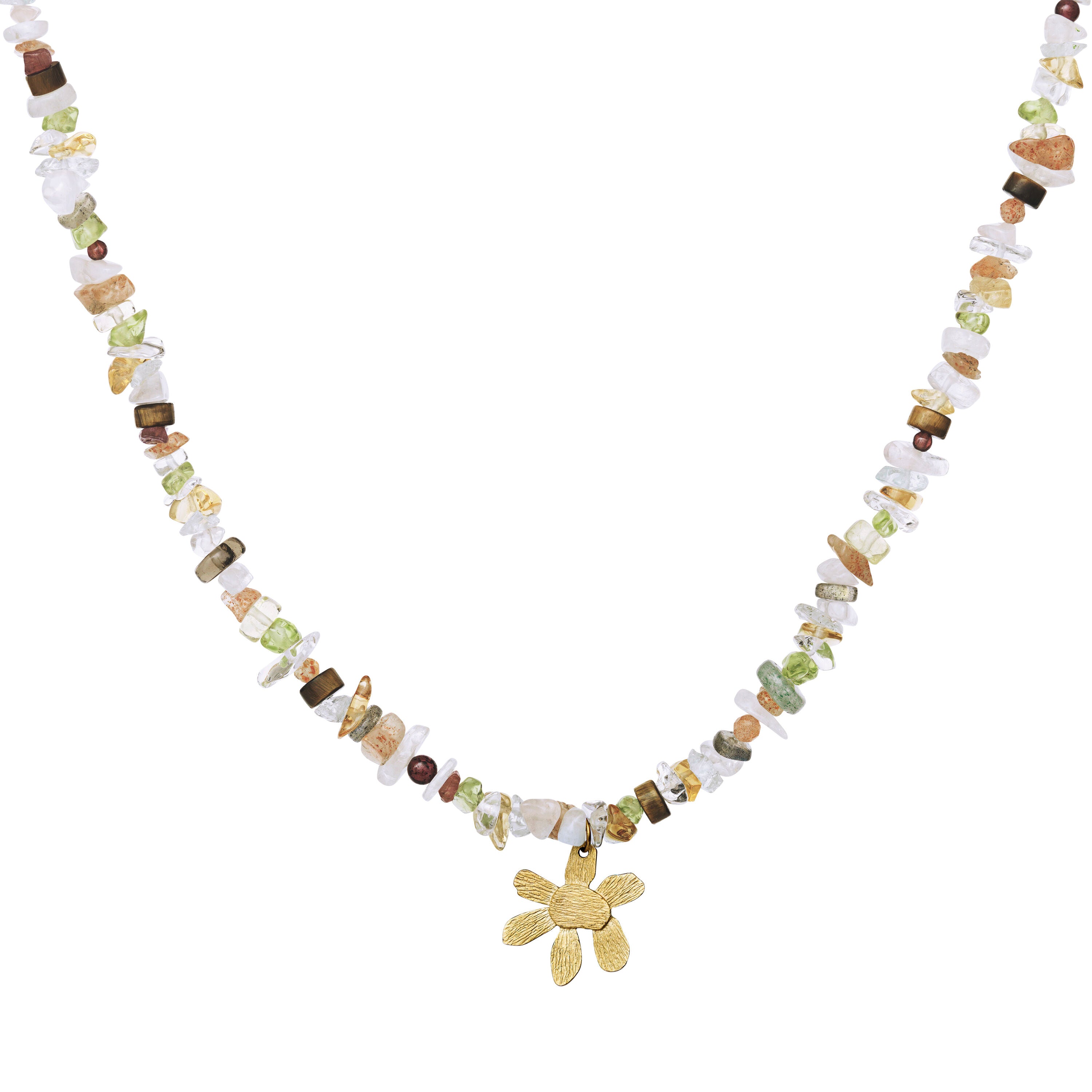 Katinka halskæde fra Maanesten. Forgyldt sølv.