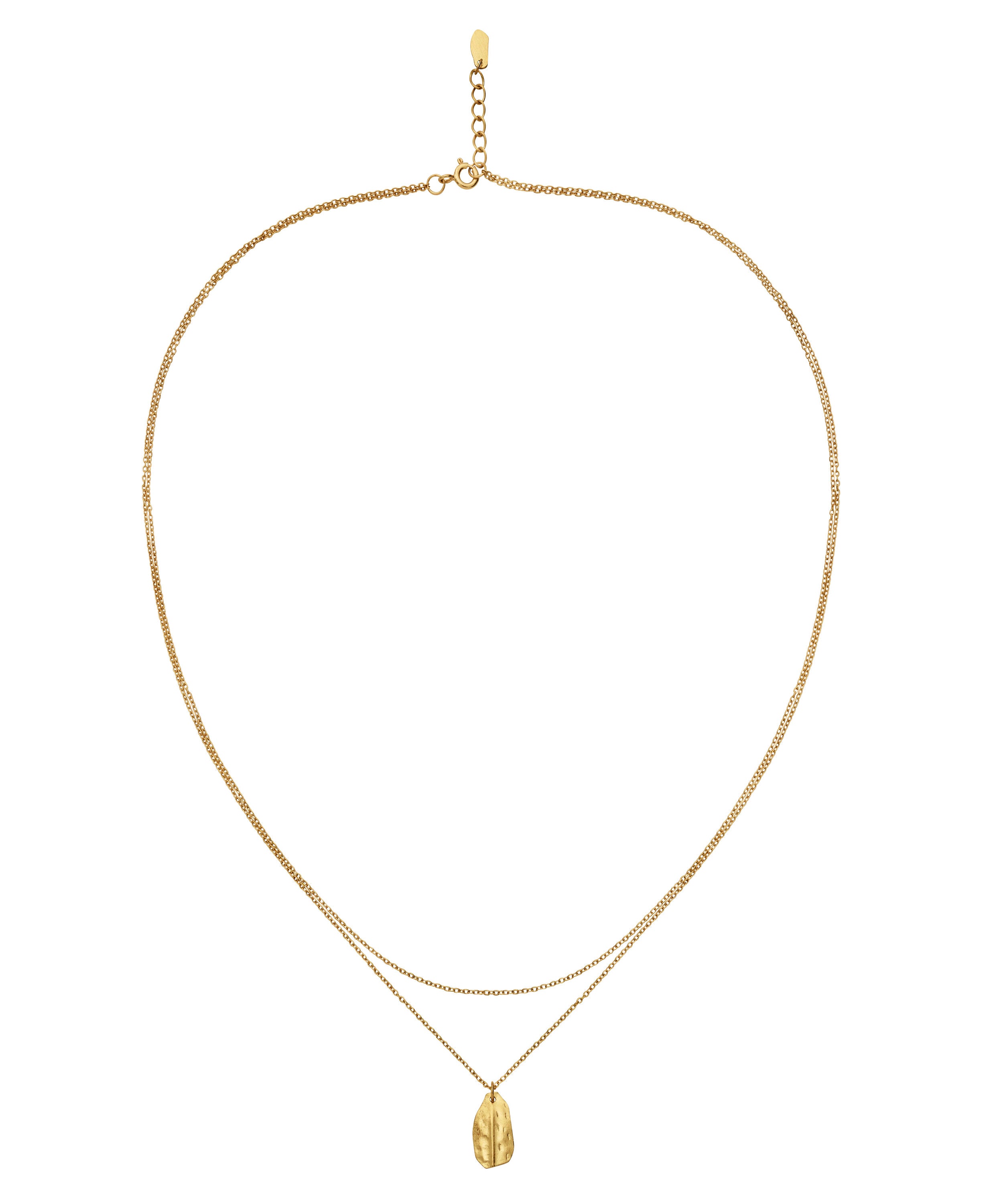 Marion halskæde fra Maanesten. Forgyldt.