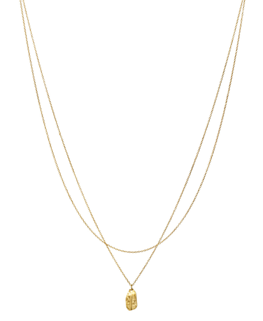 Marion halskæde fra Maanesten. Forgyldt sølv.