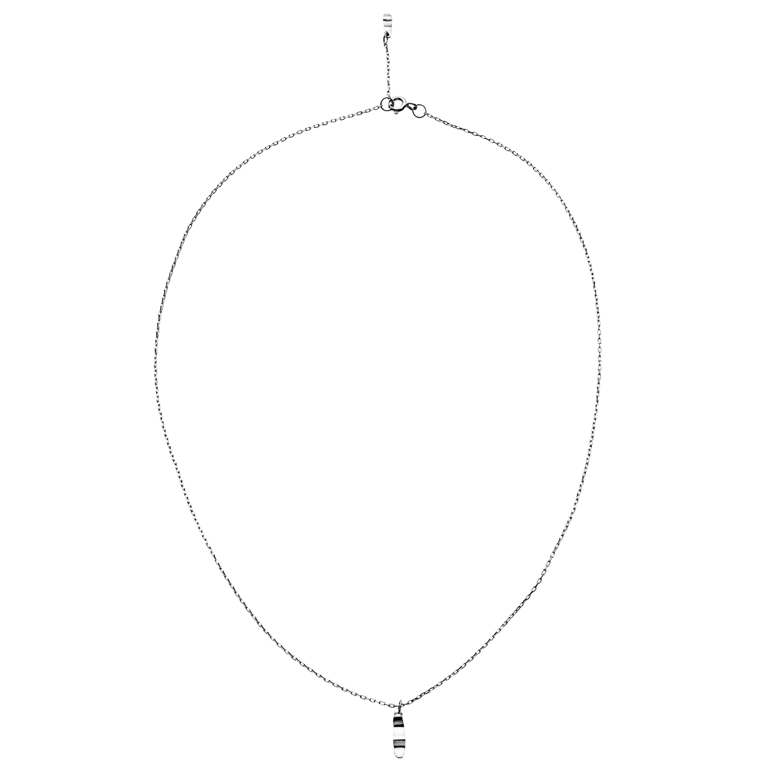 Molly halskæde i sterling sølv med lille vedhæng. Maanesten