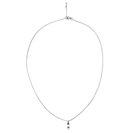 Molly halskæde i sterling sølv med lille vedhæng. Maanesten.