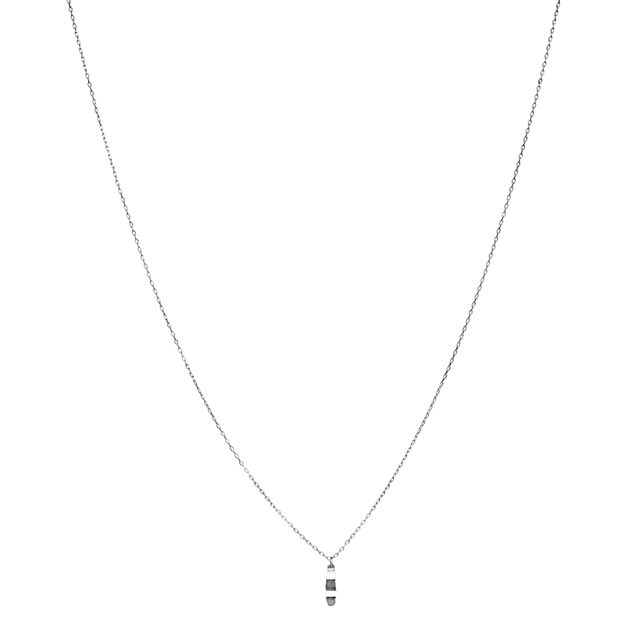 Molly halskæde i sterling sølv med lille vedhæng. Maanesten.