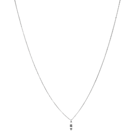 Molly halskæde i sterling sølv med lille vedhæng. Maanesten.