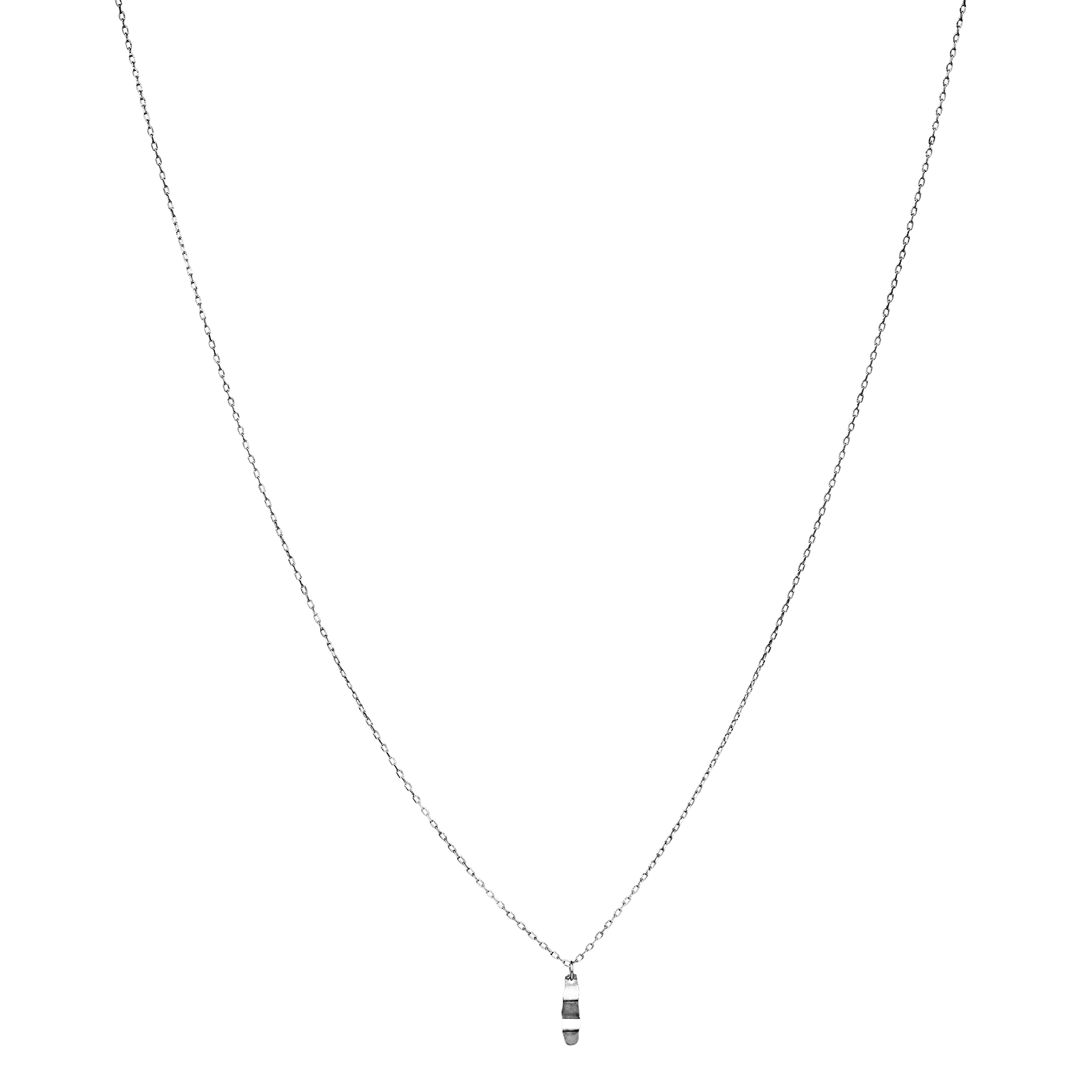 Molly halskæde i sterling sølv med lille vedhæng. Maanesten.