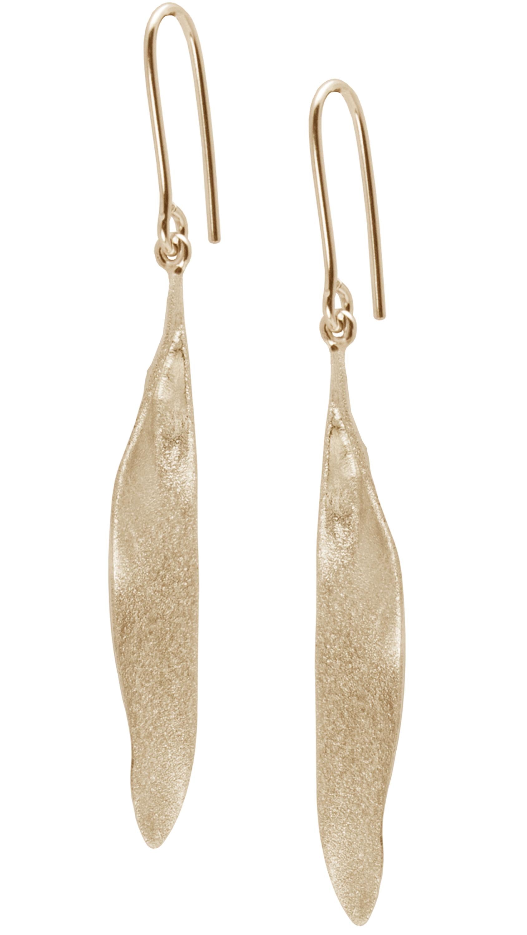 Earrings - Grass small narrow