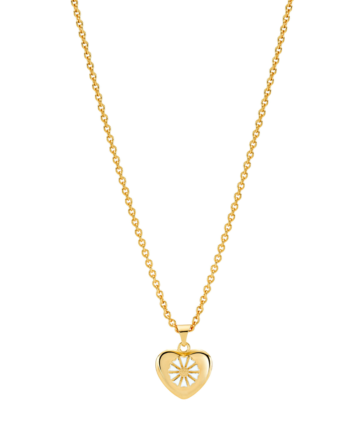 Necklace - Daisy and heart