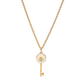 Halskæde - Marguerit 11 mm nøgle