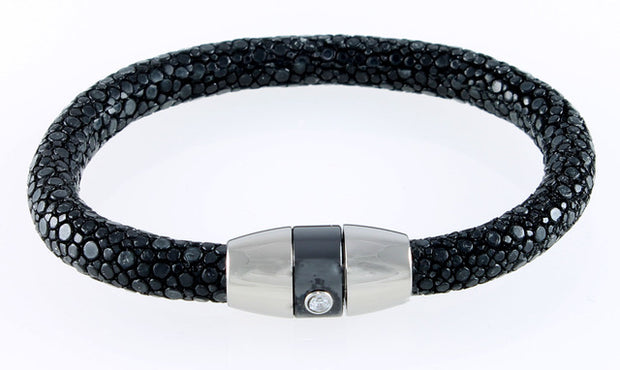 Pilrokke armbånd fra Jensen Opals.  Blank magnet lås.