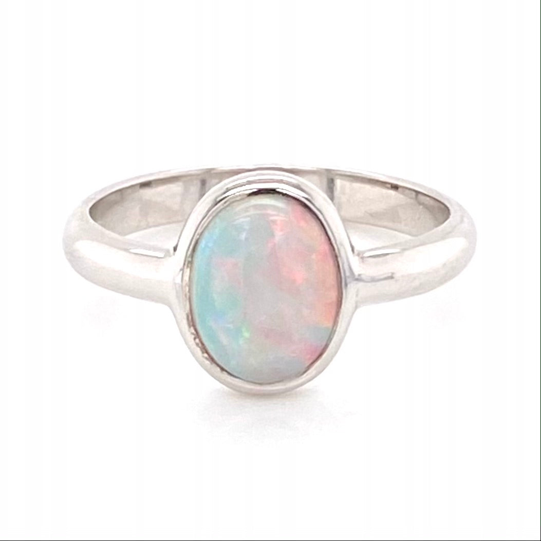 Ring - Solid opal Sr 045