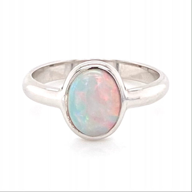 Ring - Solid opal Sr 045