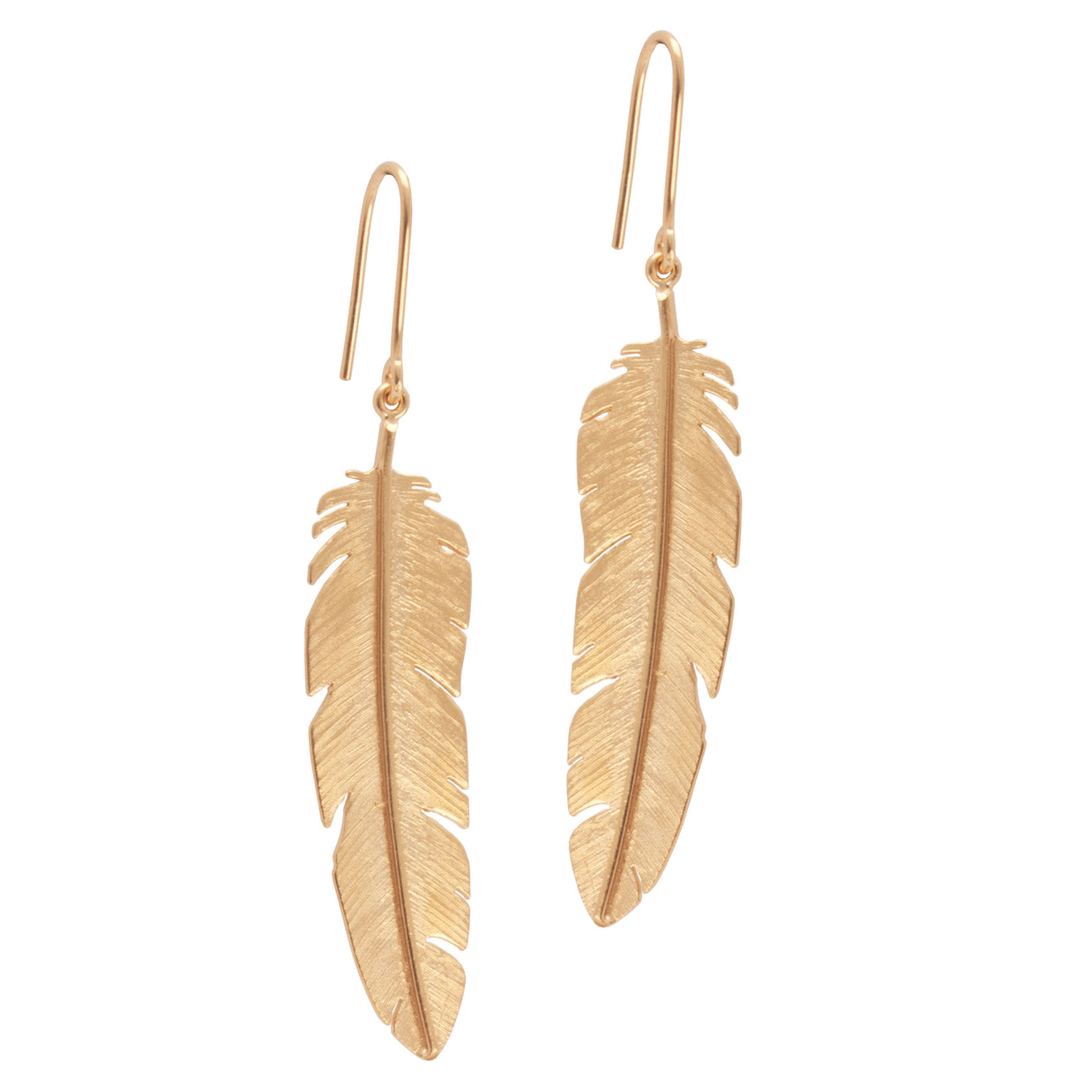 Earrings - Feather large