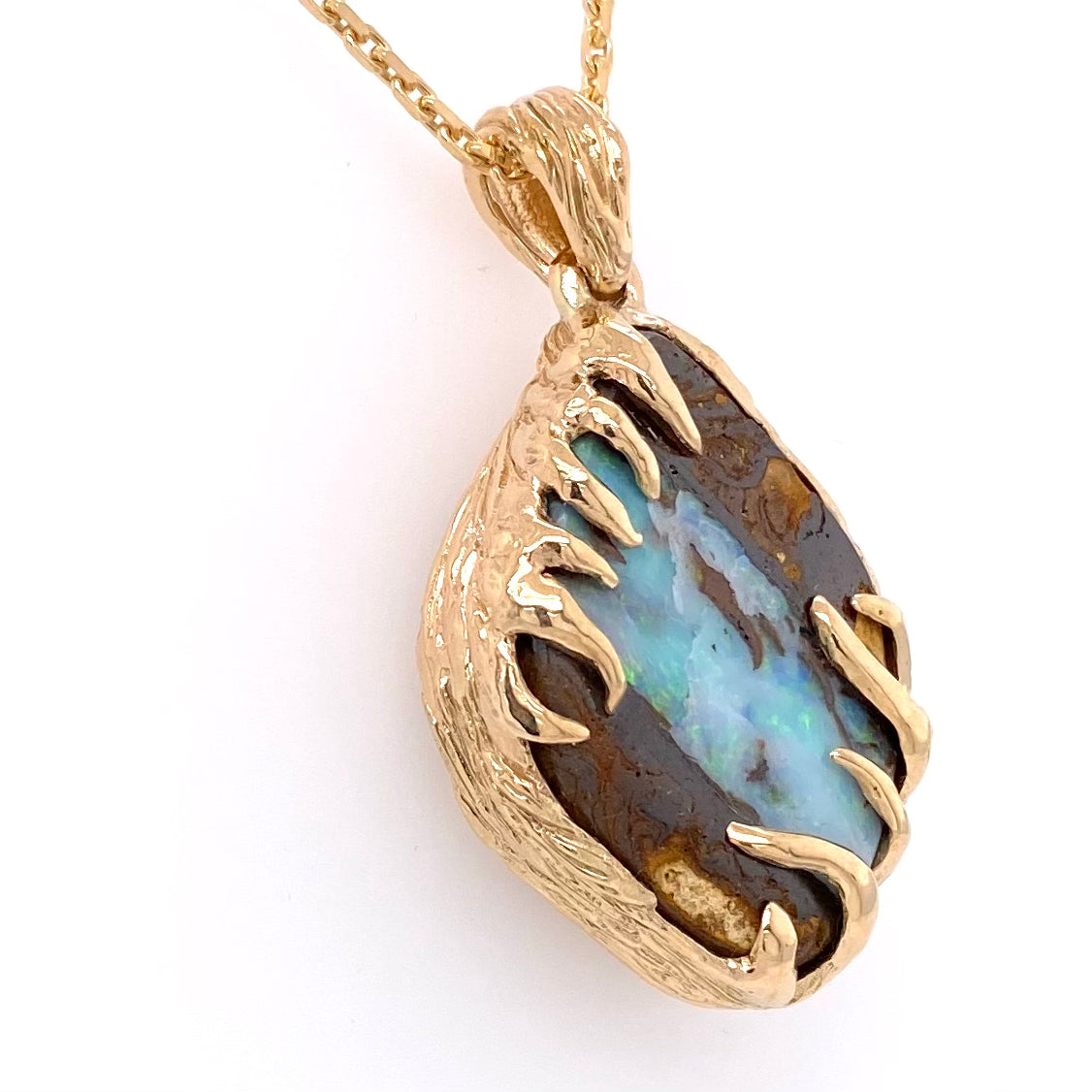 Vedhæng - Solid boulder opal Gp 104