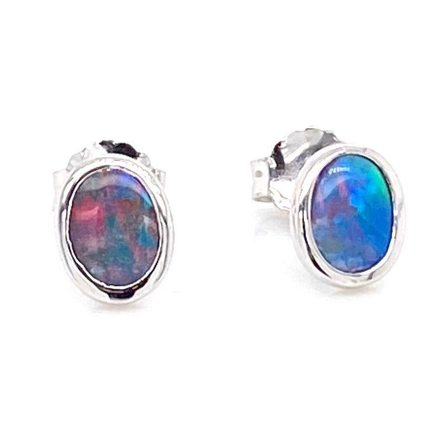 Studs - Double opal See 030