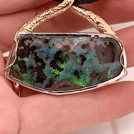 Anhänger - Massiver Boulderopal Gsp 051