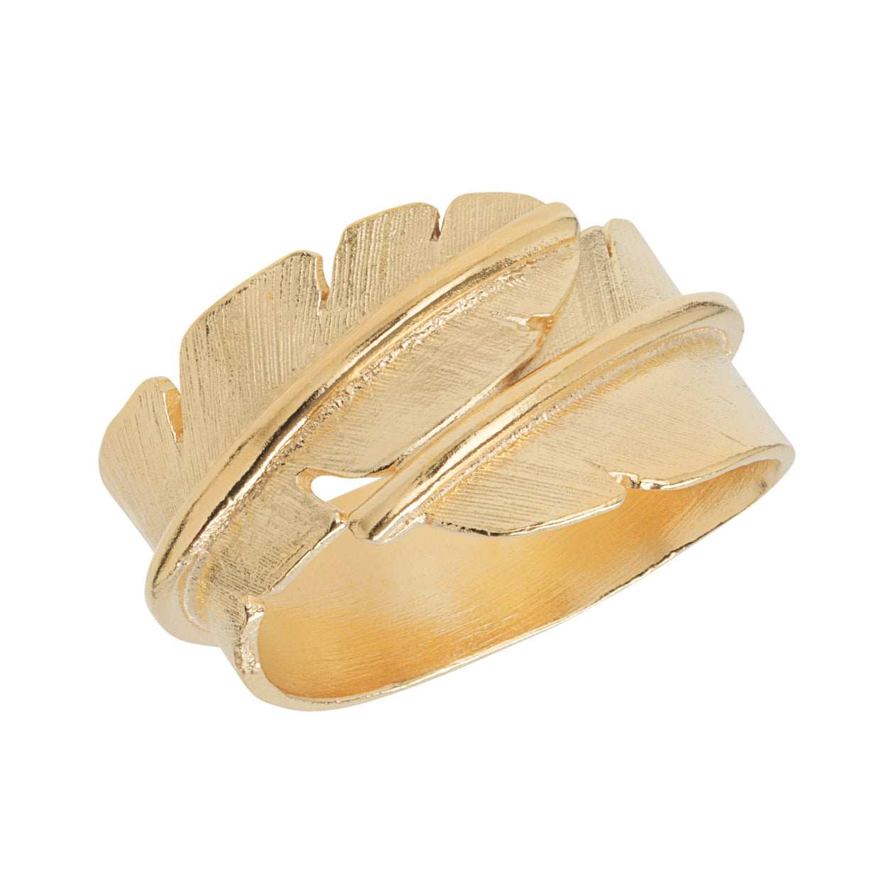 Ring - Feather between