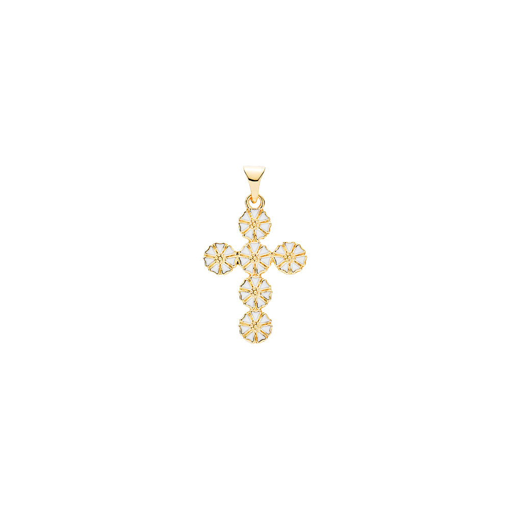 Anhänger - Gänseblümchenkreuz