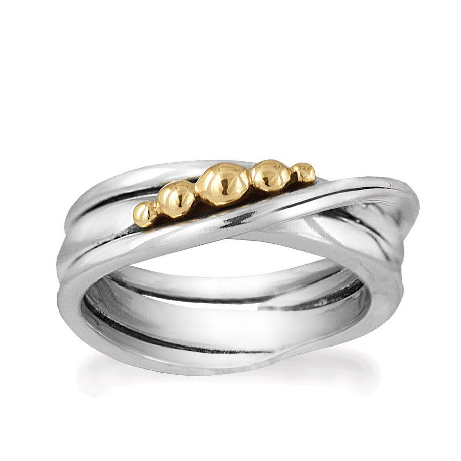 Ring - Golden Bubbles