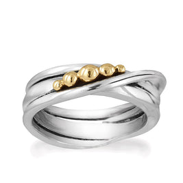 Ring - Golden Bubbles