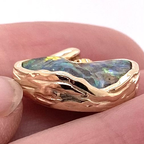 Vedhæng - Solid boulder opal Gp  125
