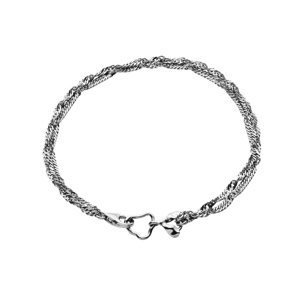 Canna armbånd  fra Maanesten i sterling sølv. 16 cm