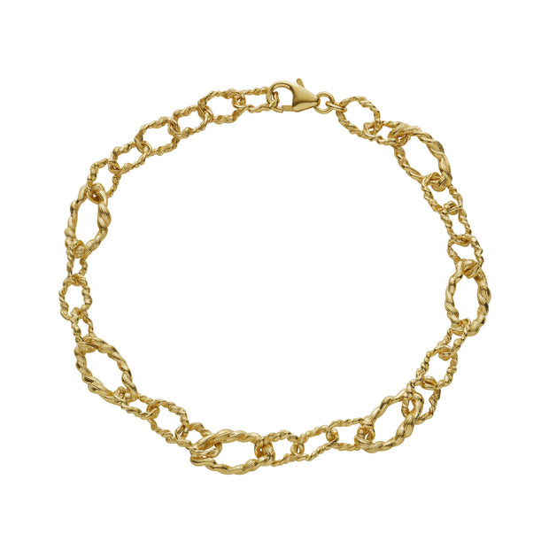 Elah armbånd fra Maanesten i forgyldt sølv.Justerbar