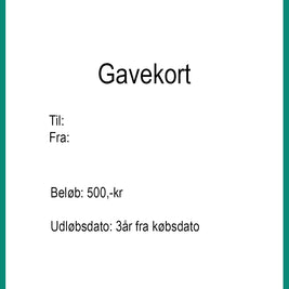 Geschenkkarte 500 DKK
