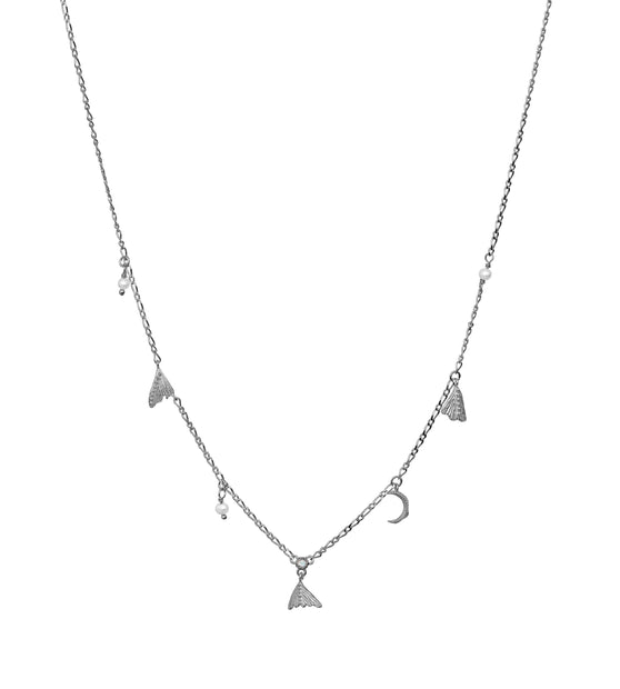 Nocha halskæde fra Maanesten. Sterling sølv.