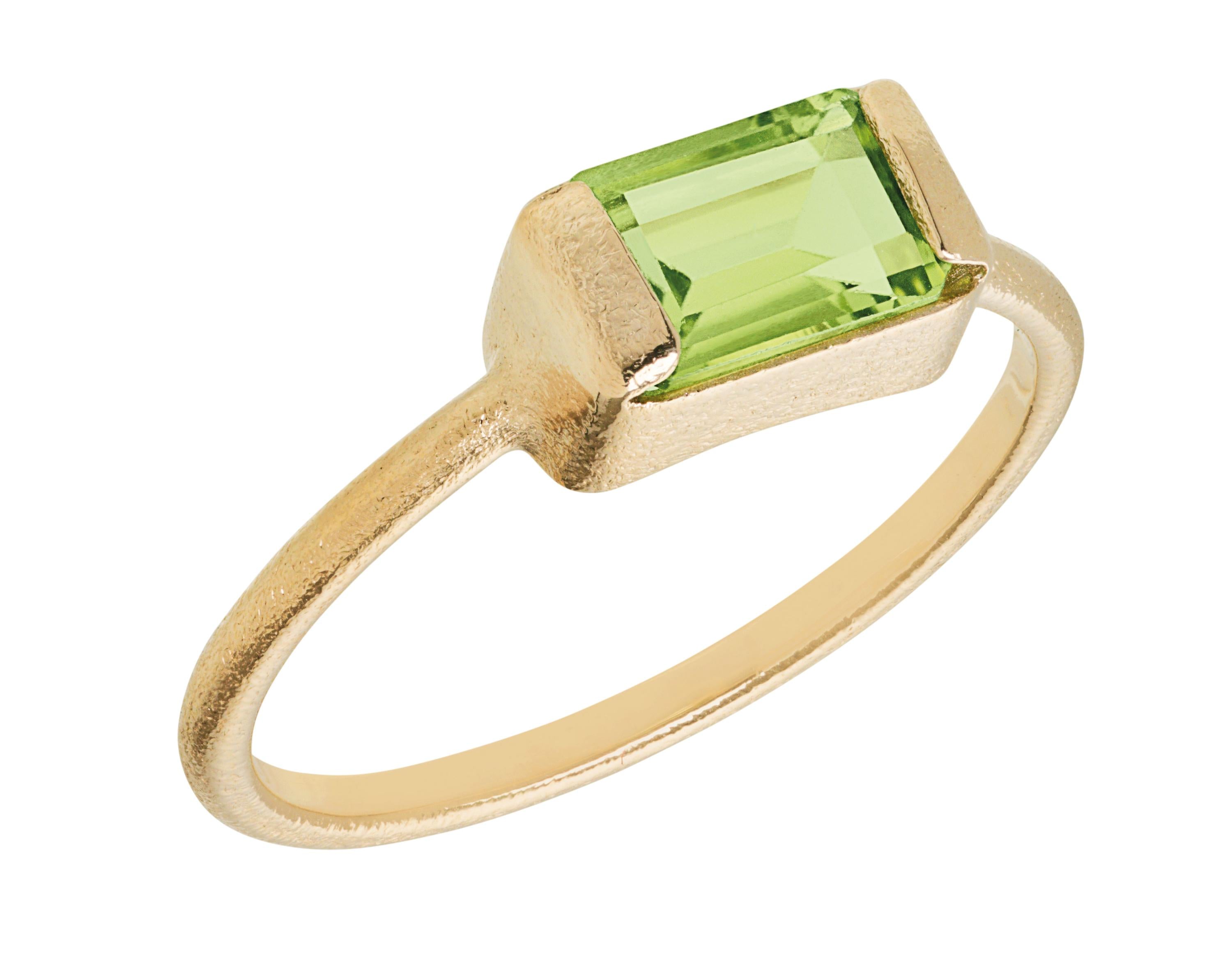 Ring - grüner Peridot