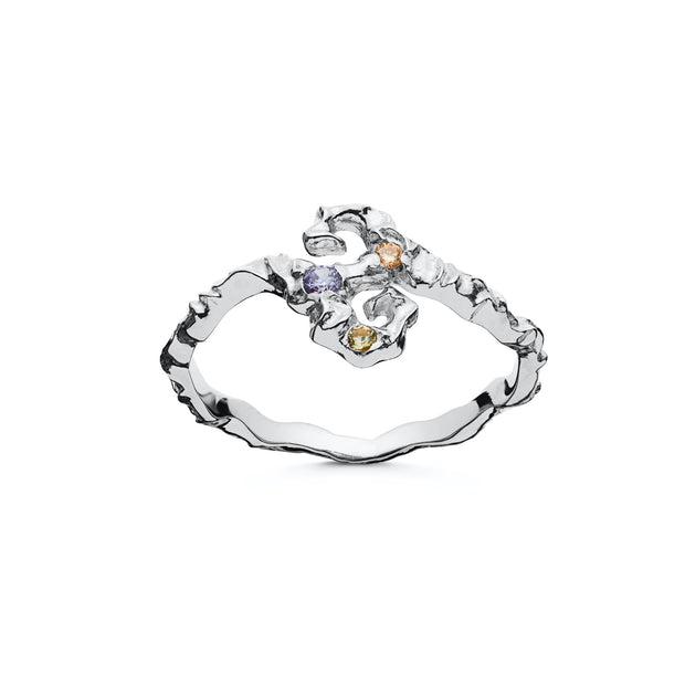 Tenti ring fra  Maanesten. Sterling sølv.