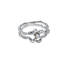 Shelly ring fra Maanesten. Sterling sølv.