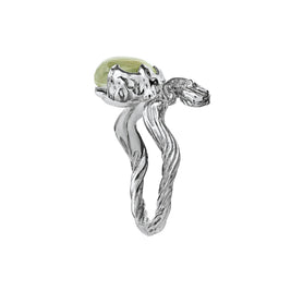 Elinor ring fra Maanesten. Sterling sølv men grøn ametyst.