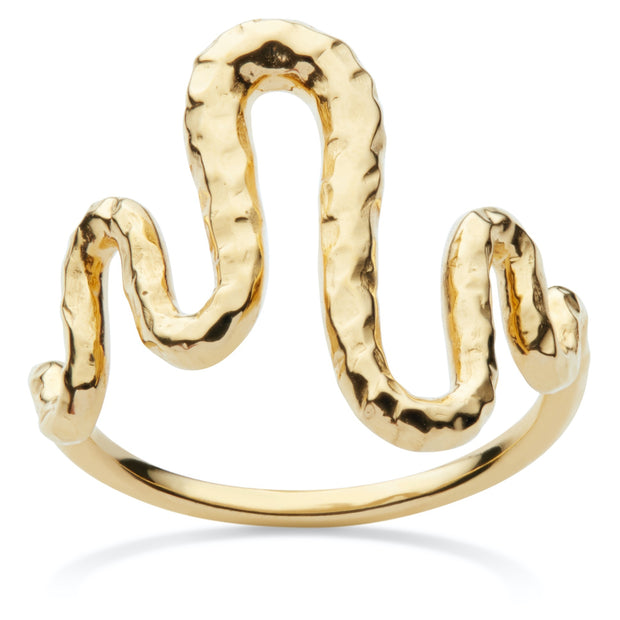 Viva ring fra maanesten. Forgyldt sølv