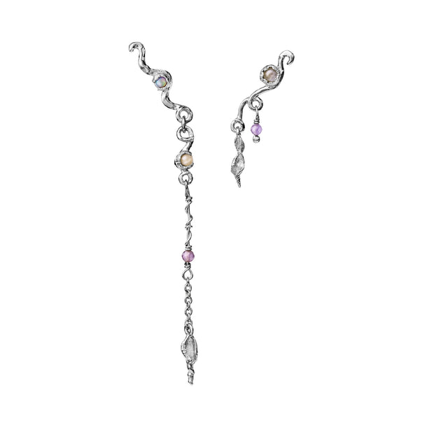 Isolde øreringe fra Maanesten i sterling sølv.