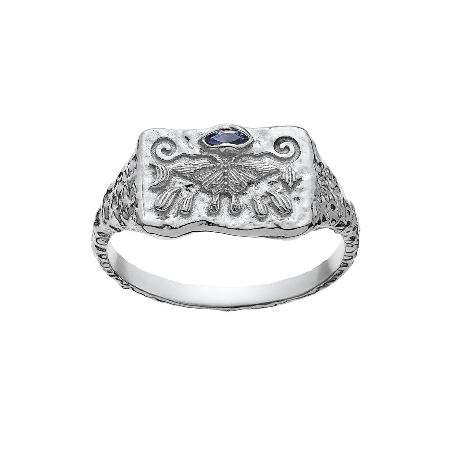 Gry ring fra Maanesten. Sterling sølv.