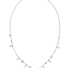 Toutsi halskæde fra Maanesten. Sterling sølv. Perler, citrin, sølv vedhæng