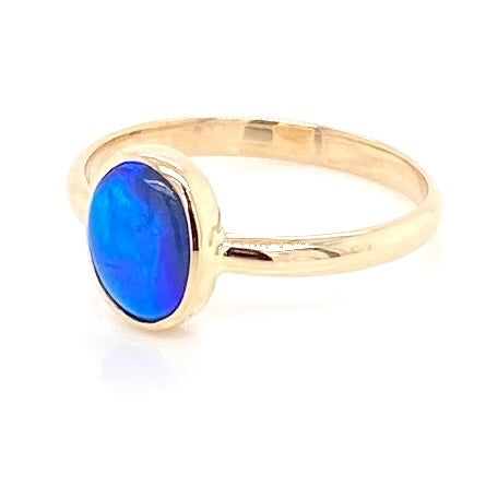 Ring - Solid opal Gr 097