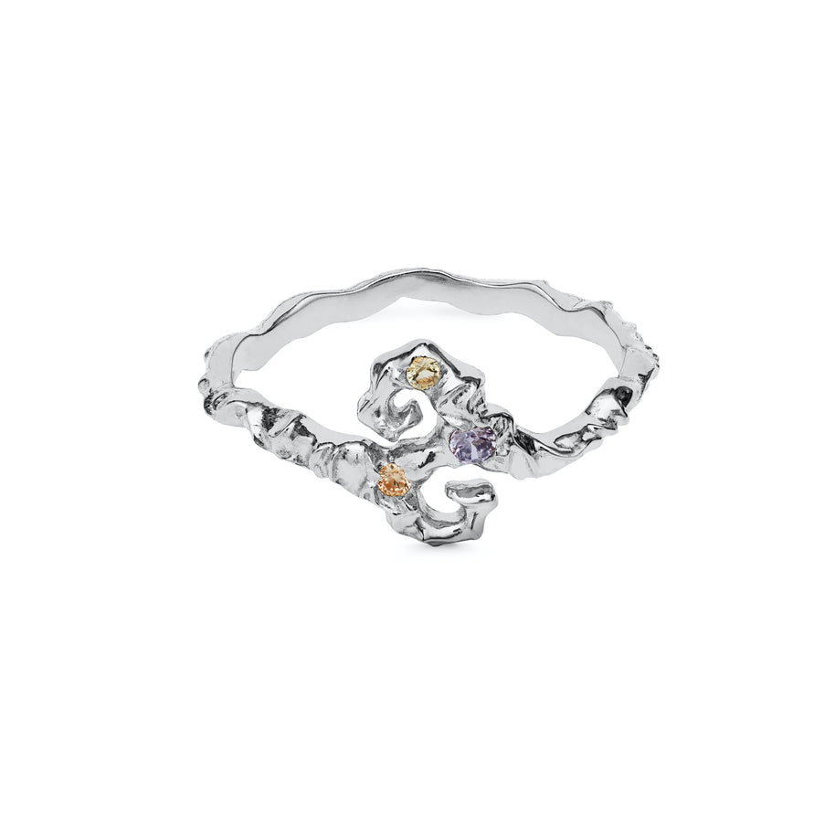 Tenti ring fra  Maanesten. Sterling sølv.