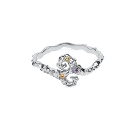 Tenti ring fra  Maanesten. Sterling sølv.
